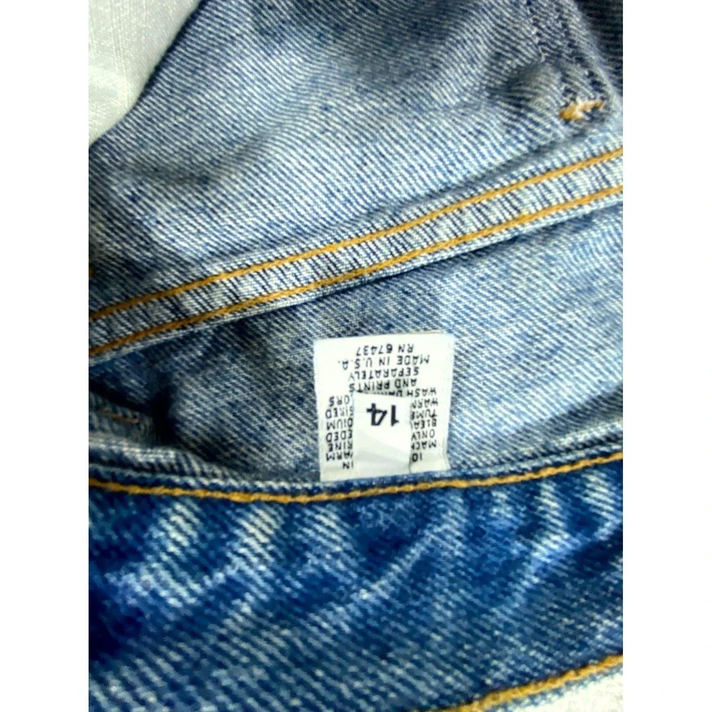 Vintage Lee Jeans‎ Women 14 Blue Made in USA Pleated High Waist Mom Cottagecore